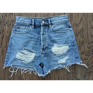 Pacsun Distressed Ultra High Rise Vintage Denim Jean Shorts